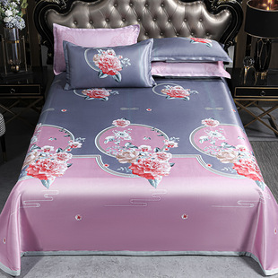 Cross-border special for 2025 summer ice silk mat three-piece soft mat shake sound fast hand live gift wholesale generation