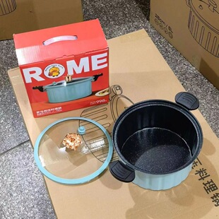 New Roman Enamel Micro-Pressure Cooker Household Large-Capacity Soup Pot Double-Eared Multi-Functional Roman Pot Soup Pot Stew Pot