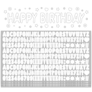 0.5 inch letters and numbers stickers practical hand account Goka diy small card water Cup decoration pvc waterproof stickers