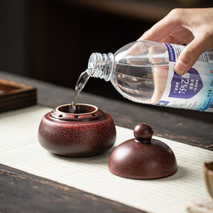 Ceramic Household Alcohol Lamp Coreless Outdoor Tea and Wine Moxibustion Special Small Hot Pot Heating and Heat Preservation Coffee small size