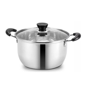 16CM 18 20 22 thick stainless steel milk pot small steamer mini soup pot milk noodle pot baby food supplement