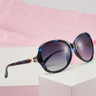 New Polarized Sunglasses Four-leaf Clover Elegant Women's Trendy Korean-style Sunglasses Fashion Large-frame Driving Sunglasses