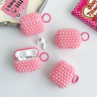 Pink Pearl Headphone Case Apple Headphone Protection Airpods Pro2 Wireless Bluetooth Headphone Case