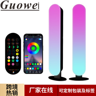 Amazon computer desktop background atmosphere light RGB magic light with electric competition pickup light Bluetooth music sensor light