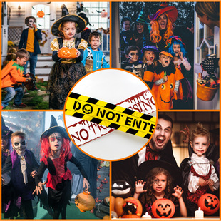 Amazon Halloween Isolation Belt Family Holiday Party Horror Scene Decoration Warning Strip Spot Wholesale