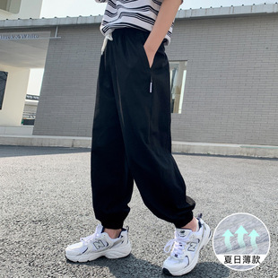 Boys Pants Thin Children's Summer Sports Trousers 2025 New Large Children's Loose Casual Pants Summer Trendy