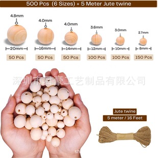 Manufacturer Wooden Beads Natural Wood Color Loose Beads Wholesale Wooden Lotus Wood Round Wooden Beads Handmade Beads String diy Jewelry Accessories