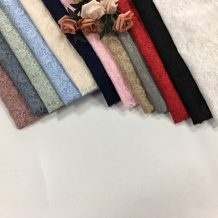 Factory Hot-selling Polyester Elasticless Lace Fabric Hollow Flower Mesh Fabric Fashion Wedding Dress Underwear Clothing Fabric