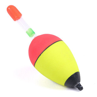 Yellow EVA buoy can be inserted luminous rod float Abon float luminous fish float big belly float fishing wheel fishing gear Accessories Wholesale
