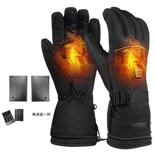 Cross-border Winter Warm Heating Gloves Electric Heating Gloves Sports Outdoor Riding Gloves Touch Screen Smart Heating Gloves