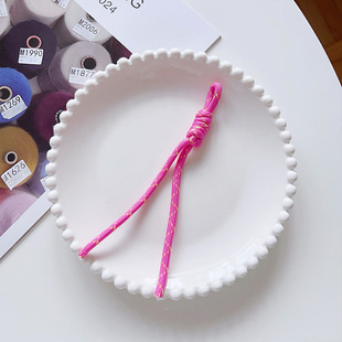 Mobile Phone Lanyard Dopamine Color Camera Keychain Anti-loss Wristband Rope Water Cup Bag Woven Short Lanyard