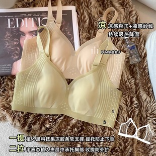 Ultra-thin Traceless Cool-feeling Large Chest Small Chest Underwear Women's Non-steel Rings Breathable Anti-sagging Accessory Breast Upper Bra