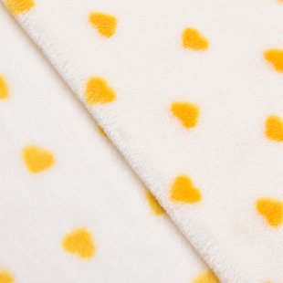 Peach heart flannel printed fabric cartoon love flannel fabric pajamas blanket toy flannel fabric