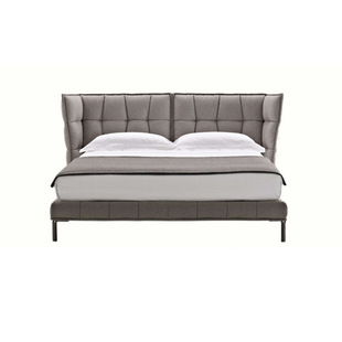 Kai Teran Husk Muscle Bed Master Bedroom Double High-end Atmospheric French Style Light Luxury Leather Modern Italian Minimalist