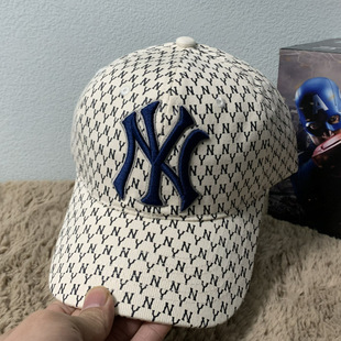 Korean Mlb Hat Ny Yankees Men's Sun Protection Spring & Fall Large Standard Baseball Cap La Sun Visor Peaked Cap for Women Cp66