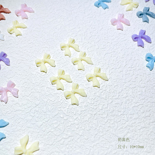 Bow ribbon nail ornaments resin nail ornaments stereo frosted bow tie diy accessories cross-border wholesale
