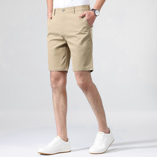 Ice Silk Shorts Men's Summer Thin Men's Business Casual Pants Breathable Loose Shorts Quick-drying Air-conditioning Sports Pants