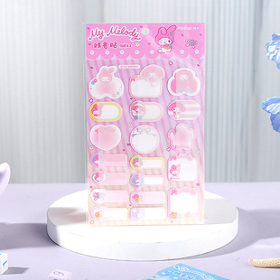 Sanrio именная наклейка водостойкая детская мультяшная именная наклейка для учеников начальной школы товар отличительный знак наклейка для заметок прозрачный