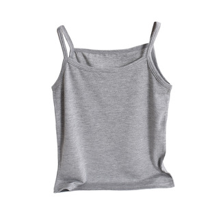 Girls' Camisole Solid Color Summer Children's Base Clothes Modal Inner Top Baby Outer Sleeveless T-shirt