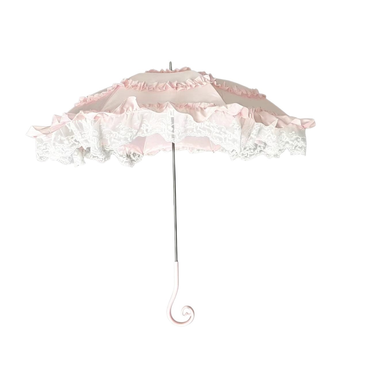 Lolita lace princess umbrella, dual-purpose sun and rain umbrella, high-value girly photo prop umbrella