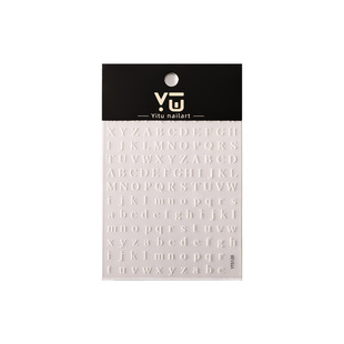 YITU Ant Figure Bronzing Letter Nail Art Sticker Simple European and American Spice Girls Online Popular Decorative Sticker YT5117