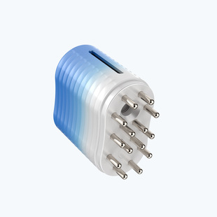 Cross-border scalp medicine applicator electric vibration massage comb red light EMS micro-current medicine applicator scalp medicine comb