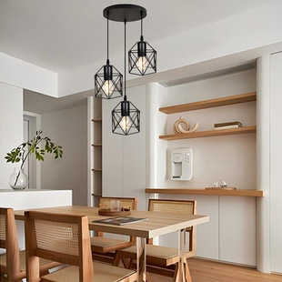 Amazon Nordic Restaurant Chandelier Modern Minimalist Industrial Style Retro Creative Personality Bar Averway Small Chandelier