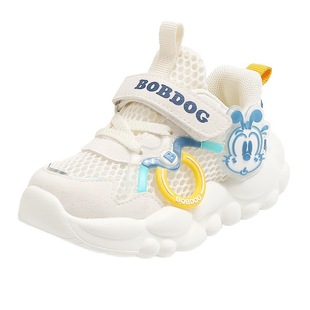 Babu Bean Boys Sneakers Summer 2024 New Children's Mesh Breathable Soft Bottom Baby Functional Toddler Shoes for Women