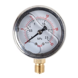 Popcorn Machine Small Air Pump Air Compressor Oil-Free Machine Direct Machine Accessories Pressure Gauge Air Pressure Gauge Horizontal Vertical