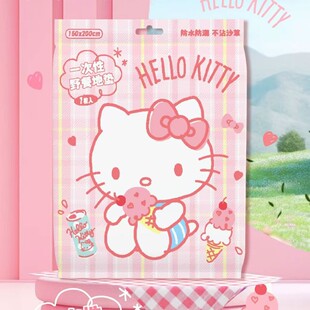 Sanrio Поданная одноразовая печатная прокладка для пикника нетканая водонепроницаемая перегородка на открытом воздухе удобная для хранения мягкая и удобная