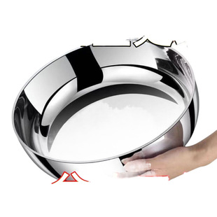 Extra Thick Thickened 316L Stainless Steel and Kitchen Household Hot Pot Pot Pot Pot Pot Pot for Washing Vegetables and Eggs