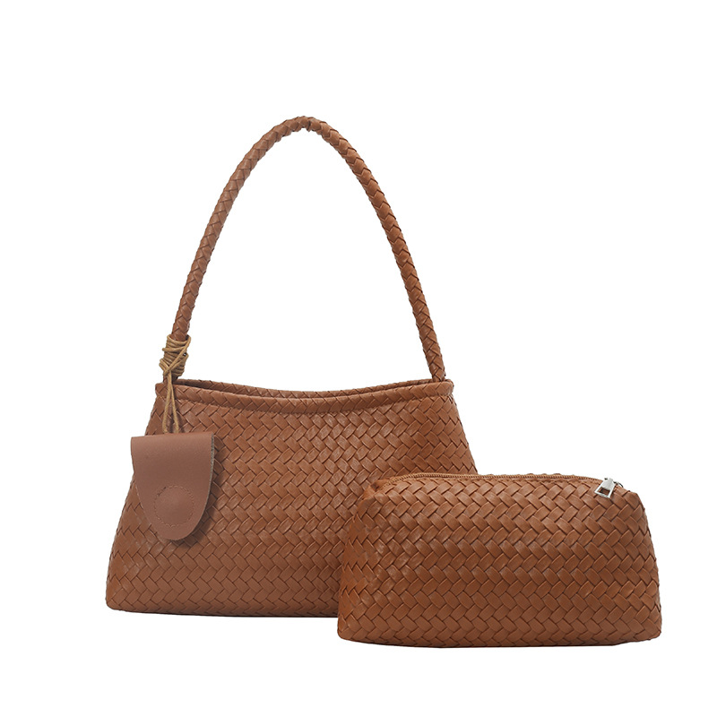 Woven Large-Capacity Bag for Women Autumn and Winter 2025 New Niche Commuter Armpit Mother-In-Law Bag Casual Work Shoulder Bag