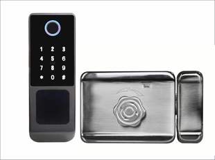 Graffiti/all-through lock APP control smart lock fingerprint lock password brush IC card door lock remote send password