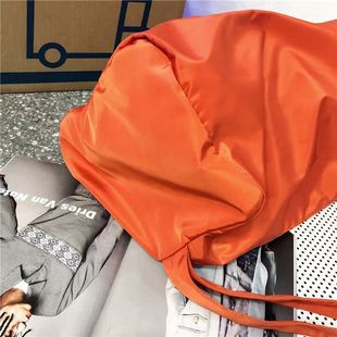 South Korea Internet Celebrity Same Style Nylon Crossbody Bag Women's Ins Fashionable Large Capacity Short Distance Travel Bag Gym Bag Yukang