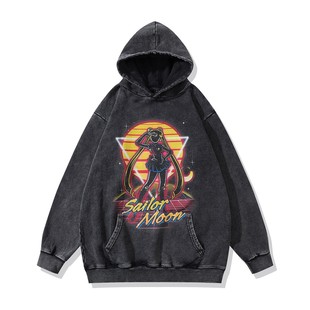 High version REPRESENT autumn and winter new fashion brand men's old wash water retro American hooded sweater wholesale
