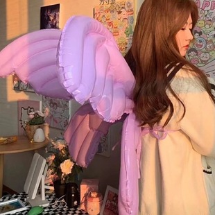 Vimi Butterfly Angel Wings Balloon Children's Baby Birthday Party Layout Photo Show Decoration Props Wholesale