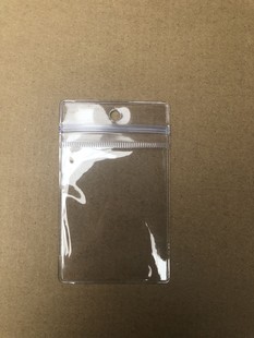5x 7 spare buckle bag transparent spot PVC spare buckle small bag perforated frosted wholesale tag bag clothing button bag
