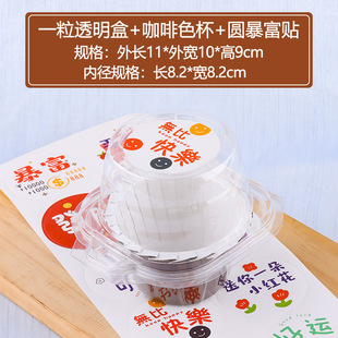Baking Cupcake Packing Box Small Cake Cup West Point Transparent Plastic 1/2/4 Grain Single Box