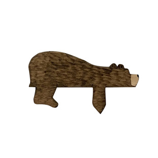 2024 Advanced Modern Art Independent Station New Interesting Animal Brown Bear Door Top Wooden Decorations Door Top Ornaments
