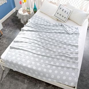 Amazon Cross-border Wholesale Japanese Style Single Cool Blanket Nap Blanket Technology Air-conditioning Blanket Ice Silk Blanket Summer Quilt