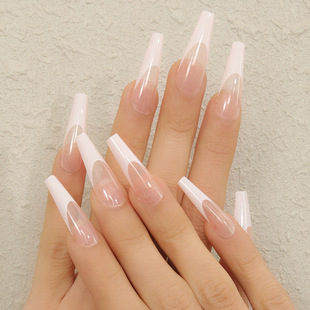 24 Pieces Wear Armor Little Red Book Internet Celebrous Wear Fake Nail Finished Short Removable Nail Patch Nail Pieces