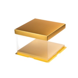 Birthday cake box packaging box transparent heightened gold 6/8/10/12/6 80 inch baking packaging customization