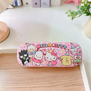 Japanese Glasses Box Cute Yu Gui Dog Pu Myopia Glasses Box Student Girl High Sense High Value Storage Box