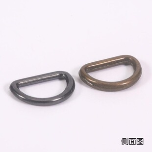 Customized Inner Diameter 10mm Semi-Circular D-Shaped Buckle Coil Manufacturer Customized Shoe Buckle Pin Buckle Luggage Shoe Flower Clothing Accessories