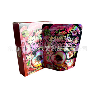 Foreign Trade Spot Nano Laser Special-Shaped Bag Packed Tobacco Tobacco Storage Packaging Gift Box Cartoon Packaging Bag
