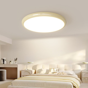 Cream style master bedroom room study round ceiling lamps simple modern popular full spectrum 2023 New