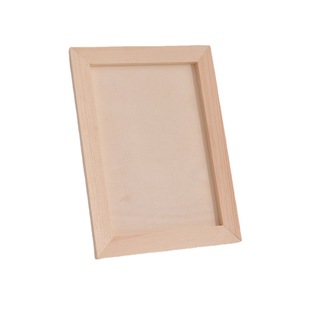 Wooden clay picture frame diy three-dimensional art frame snowflake mud kindergarten solid wood photo frame oil picture frame