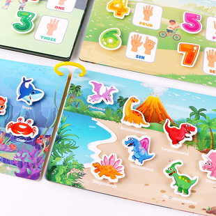 Cross-border Temu Quiet Book Busy Book Tear Book Cut-free Toys diy Handmade Children's Sticker Chenghai Toys