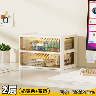 Storage Rack Household Multi-layer Stackable Drawer-type Storage Box Multi-functional Dustproof Sundries Organizer Desktop Storage Cabinet