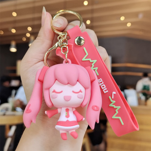 Hatsune Future мультфильм брелок для девочек милая сумка кулон автомобильный брелок кукла Машина приз оптовая продажа